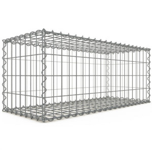 Gabion Rectangulaire 100x40x40 cm 4 faces fil 4 mm maille 5x10 cm