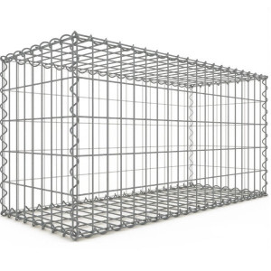 Gabion 100x50x40 cm fil 4 mm maille 5x10 cm 5 faces sans 1 côté