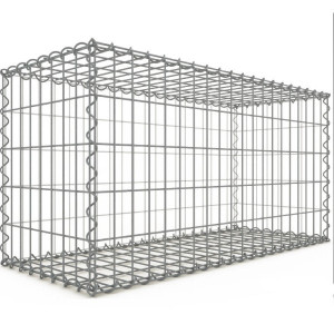 Gabion 100x50x40cm fil 4mm maille 5x10 et 10x10cm 5 faces sans dessous