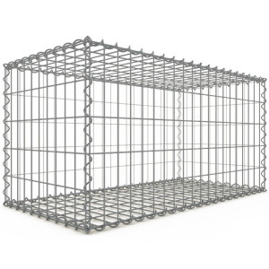 Gabion 150x100x100 cm fil 4,5mm maille 5x10 cm 5 faces sans 1 côté