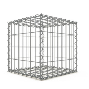 Gabion Cubique 40x40x40 cm 4 faces fil 4 mm maille 5x10 et 10x10 cm