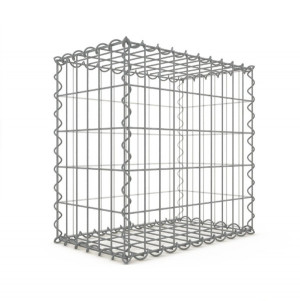 Gabion 50x50x30 cm fil 4mm maille 5x10 cm 5 faces sans dessous