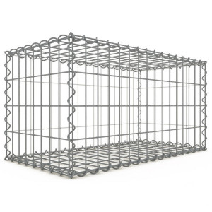 Gabion 80x40x40 cm fil 4 mm maille 5x10 et 10x10 cm 6 faces