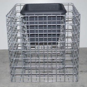 Gabion pour pot de fleurs cube - 42cm