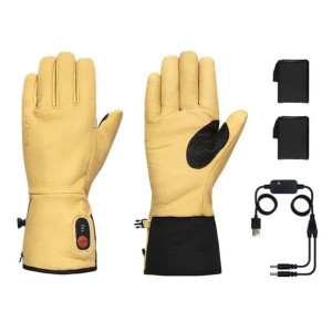 Gants-de-Travail-Chauffants-G-Heat-GP01-Beige/Noir-1