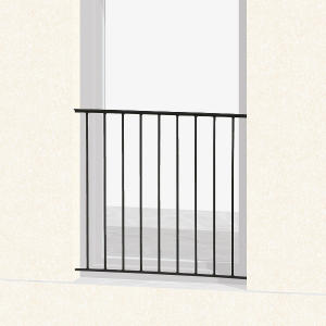 Garde-corps pour Fenêtre Classique, hauteur 40 cm, Dimensions au Choix