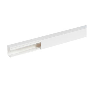 Goulotte Électrique Viadis 60x40mm 2m Blanc Planet Wattohm 16360