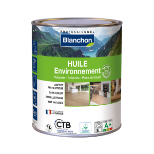 Huile Parquet Environnement Biosourcé Blanchon Bois brut, 1L