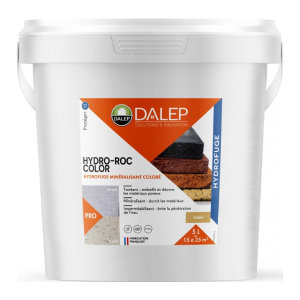 Hydrofuge Minéralisant Coloré Dalep Hydro-Roc Color Sable Bidon 5L 