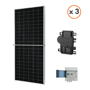 Kit Solaire 3 Panneaux Photovoltaïques avec Micro-Onduleur Enphase