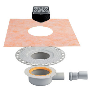 Kit Évacuation Horizontale Douche Italienne Schlüter Kerdi-Drain H40