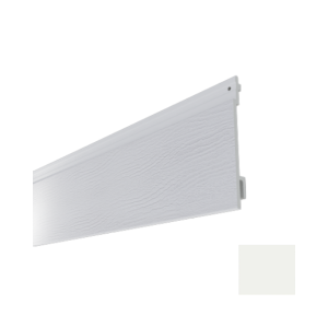 Lame de Bardage PVC MEP Isocel 166 mm Veiné Bois Blanc, 4 m