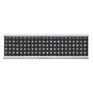 Frise Carrelage Diamant Noire Verre Alu LI05, Listel 4,2 x 60 x 0,8 cm