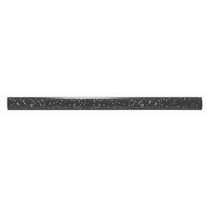 Frise Carrelage Paillette Noire Verre Alu LI24, Listel 1 x 60 x 1 cm