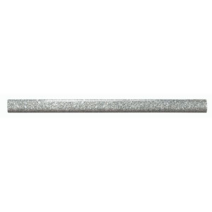 Frise Carrelage Paillette Grise Verre Alu LI25, Listel 1 x 60 x 1 cm