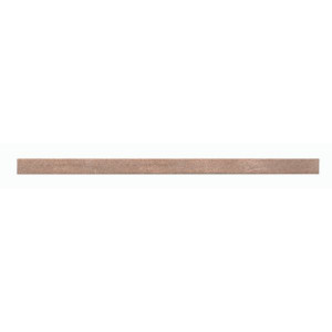 Frise Carrelage Marron Verre Alu LI43, Listel 0,8 x 60 x 0,8 cm