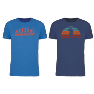 Lot de 2 Tee-Shirts Bosseur Evo. Fluide