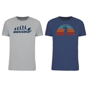 Lot de 2 Tee-Shirts Bosseur Evo. Sol