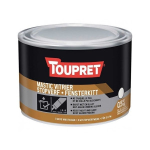 Mastic en Pâte Toupret Mastic Vitrier Blanc Pot 1 kg