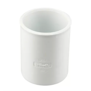 Manchon PVC à Coller NF Femelle-Femelle Nicoll M2HB Blanc, ⌀40mm