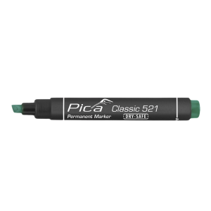 Marqueur Permanent Biseauté Pica Classic 521/36 Vert, Lot de 10