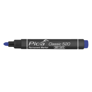 Marqueur Permanent Pica Classic 520/41 Bleu, Lot de 10