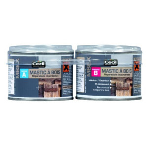 Mastic Bois Réparations Importantes Cecil MBEX Naturel 200ml