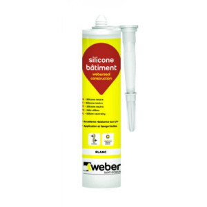 Mastic Silicone Bâtiment Weberseal Construction 300ml