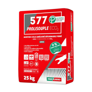 Mortier Colle Prolisouple Eco2 Gris ParexLanko L577GR25 25 kg