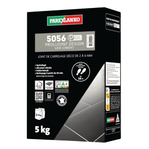 Mortier Joint Carrelage Parexlanko 5056 Prolijoint Design Ciment, 5kg