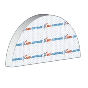 Moule de Coffrage Polystyrene Plein Cintre 20 kg/m3 ép 20 cm, 2,5m
