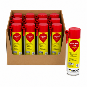Mousse expansive Polyuréthane Weberfoam PU 12 x 750ml