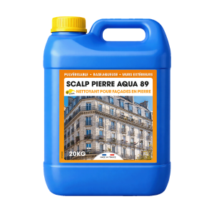 Nettoyant Façades en Pierre Scalp Pierre Aqua 89, Bidon de 20kg