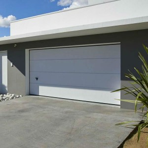 Porte de Garage Sectionnelle Lisse Sans Nervures Novoferm Iso 20