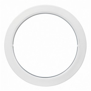 Oeil de boeuf fixe en PVC, ovale 90 x 60 cm