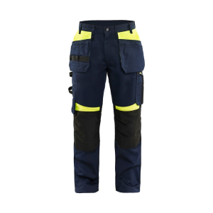 Pantalon de Travail Blaklader 1555 Bleu marine/Jaune