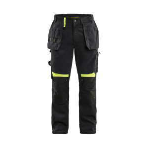 Pantalon de Travail Blaklader 1555 Noir/Jaune fluo