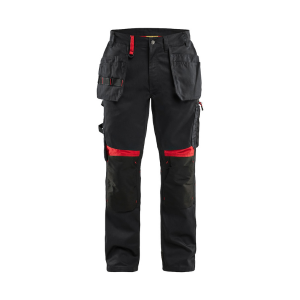 Pantalon de Travail Blaklader 1555 Noir/Rouge