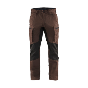 Pantalon de Travail Blaklader Polycoton Stretch 1459 Marron/Noir