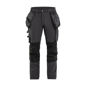 Pantalon de Travail Blaklader X1900 Stretch 4D 1998 Gris foncé/Noir