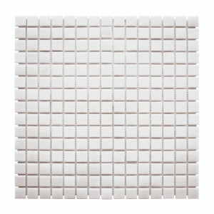 Mosaïque Blanche Classique Papier PDV05, Plaque 32,7 x 32,7 x 0,38 cm