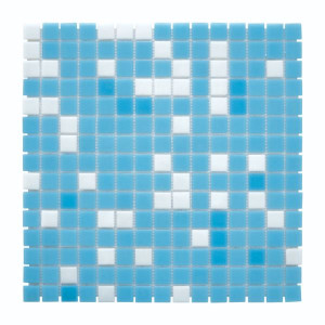 Mosaïque Bleue Classique Nylon PDV07, Plaque 32,7 x 32,7 x 0,38 cm