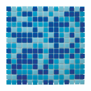 Mosaïque Bleue Classique Nylon PDV09, Plaque 32,7 x 32,7 x 0,38 cm
