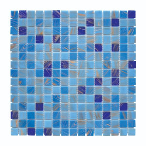 Mosaïque Bleue Nobilis Nylon PDV30, Plaque 32,7 x 32,7 x 0,38 cm