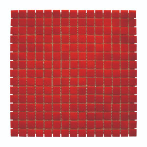 Mosaïque Rouge Décoration Papier PDV85, Plaque 32,7 x 32,7 x 0,38 cm