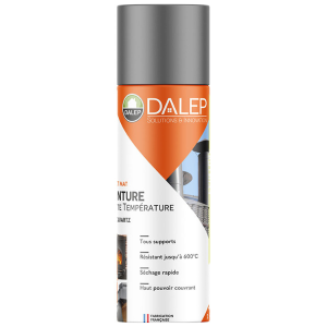 Peinture Aérosol Haute Température Dalep Gris Quartz Aspect Mat 400 ml