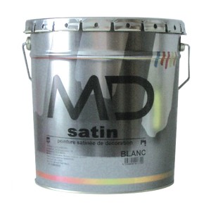 Peinture blanche intérieur, mur et plafond, MD Satin, 2,5 litres