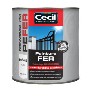 Peinture Bois Cecil PE B45 Blanc Satin 0,5L 