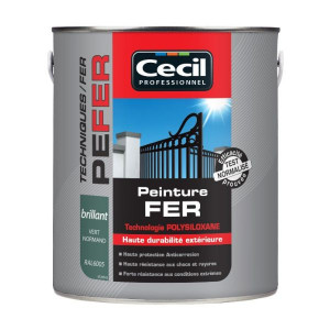 Peinture Fer Extérieur Haute Durabilité Cecil PE FER Vert Normand 2,5L