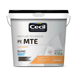 Peinture Technique Sans Tension Cecil PE MTE Blanc Mat 10L